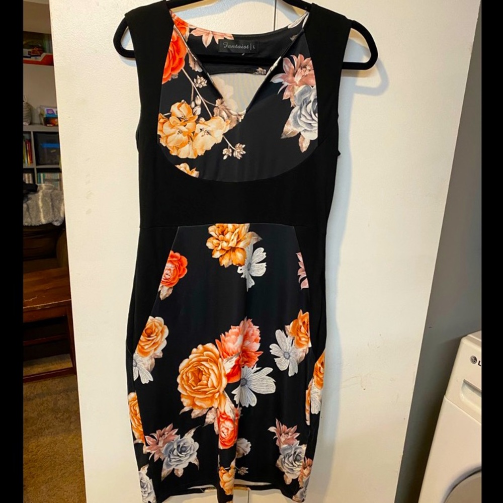 Floral Print Pencil Dress